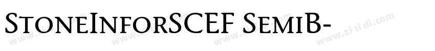 StoneInforSCEF SemiB字体转换